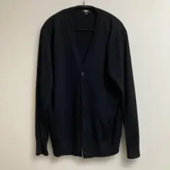 UNIQLO ウール100% カーディガン ブラック Lサイズのサムネイル