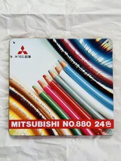 【色鉛筆】三菱鉛筆 uni 色鉛筆セット24色 未使用に近い