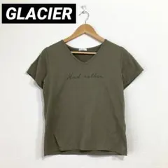 ⭐︎【GLACIER】 Vネック 半袖Tシャツ 春夏服のサムネイル