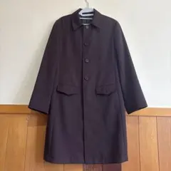 noue-rue シンプル ステンカラーコート ブラウン
