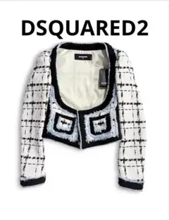 DSQUARED2 ツイード　ショート　ジャケット イタリア製 38のサムネイル