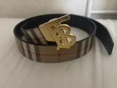 確実正規品Burberry リバーシブルチェックTBベルトdrip swag - メルカリ