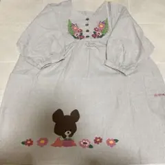 ジャッキー花柄エプロン☆保育士 くまのがっこう