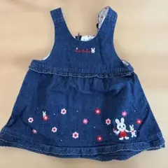 デニムジャンバースカート ￼ 80