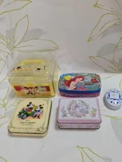 ディズニーキャラクター 空き缶セット　　（たまごっちの缶）