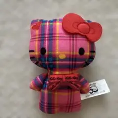 ハローキティ　マックハッピーセット　タータンチェック　ハローキティ50周年
