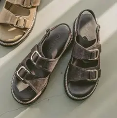 BAYFLOW ダブルバックルサンダル