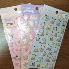 ぷくっとシール サンリオ マイメロディ クロミ リトルツインスターズ ポチャッコ