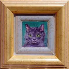 原画「働く猫〜オヤジ猫のロック オヤジス・プレスリー」猫/イラスト 