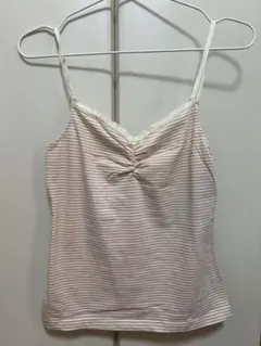 ⭐︎ストライプ レース付き キャミソール⭐︎
