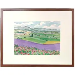 ☆ 境 肇 ☆「北大ポプラ並木」水彩画 大衣サイズ 新品額！ - メルカリ
