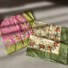 Jim Thompson 象と花のスカーフ