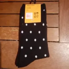 ユニクロ、HEATTECH ドット柄 ソックス 23-26cm