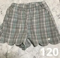 anyFAM エニィファム 120 キュロット ショートパンツ チェック柄