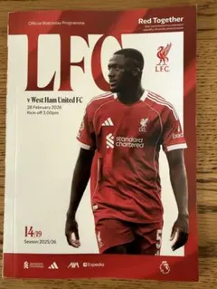 リヴァプールFC vs ウェストハム・ユナイテッドFCマッチデープログラム