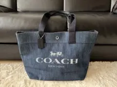 新品/COACH デニム トートバッグ レディースのサムネイル