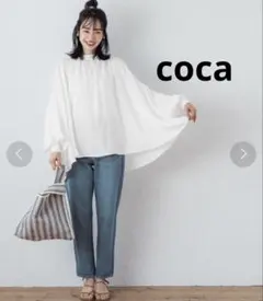 【完売品】coca 袖ボリューム フレアブラウス