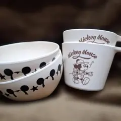 Disney ミッキーマウス 茶碗・カップセット