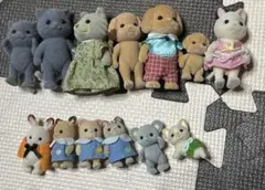 ポーチ付きシルバニアファミリー 人形 13体セット　レア　幼稚園