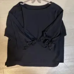 ゆ*☆様 GLOBAL WORK ネイビーブラウス 腕リボン