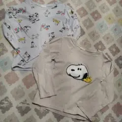 スヌーピー120✰もこもこロンＴ2枚　PEANUTS ザラ、こどもビームス好き