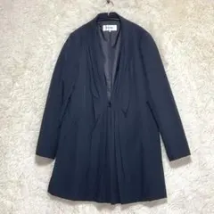 PINORE ピノーレ ロングジャケット 紺 38 日本製 きれいめ 羽織り