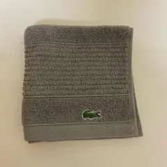 LACOSTE ラコステ　グレー　日本未発売　ハンドタオル　タオル