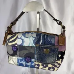 COACH パッチワークミニバックとトートバッグ２点セット　全体的に状態悪いです COACH パッチワークミニバックとトートバッグ2点セット 全体的に状態