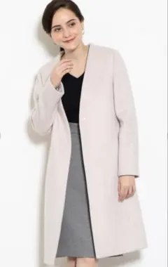 greenlabelrelaxing CSW/Nノーラペルノーカラーコート