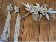 シルバー ヘッドドレス イヤリング