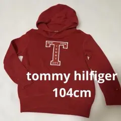 TOMMY HILFIGER 赤　フード　パーカー 104