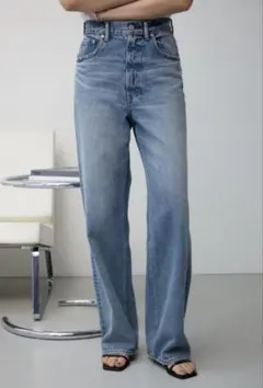 AZUL BY MOUSSY AZUL DENIM ハイウエストワイドデニムXS