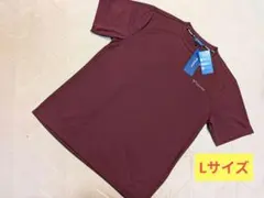 TOUR STAGE ゴルフシャツ/Lサイズ、エンジ色のサムネイル