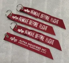 ALPHA 赤タグ ストラップ ４本セット