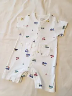 美品　petit main 車柄ロンパース 70サイズ