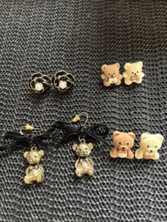 ピアス　ハンドメイド 4点セット