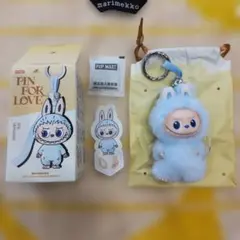 ラブブ　イニシャル ぬいぐるみ Labubu PIN FOR LOVE 【D】