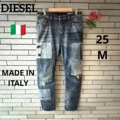 ♠【ディーゼル】EAZEE 0838J パッチワークボーイフレンド　ジーンズ　M