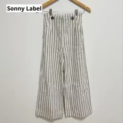 Sonny Label ストライプ コットンリネン ワイドパンツ
