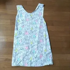 ウサギ柄ノースリーブエプロン