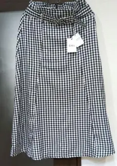 GRL ギンガムチェック ロングスカート ベルト付き　Lサイズ