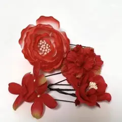 髪飾り4点セット　卒業式　袴用　振袖用