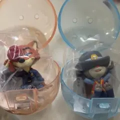 ズートピア ニック ジュディ ガチャガチャ かくれんぼフィギュア