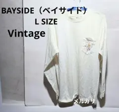 BAYSIDE ヴィンテージ 長袖 ポケットTシャツSIZE L　（わ）のサムネイル