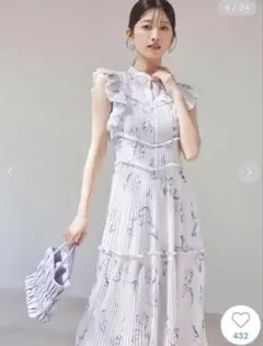 SNIDEL Sustainableフリルプリントワンピース ボレロ セット | Mercari
