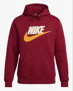Nike バーガンディ フード付きパーカー M