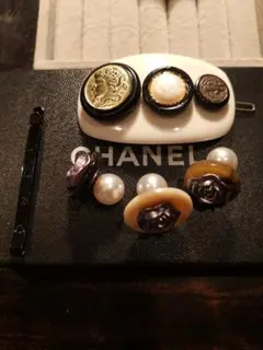 受付中！ セミオーダー　2点　ピアス　指輪　ヴィンテージ　ボタン