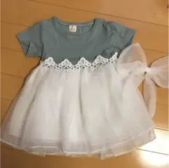 韓国子供服 チュールスカート ワンピース