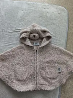 gelato pique トイプードルフード付き ベージュポンチョ　80.90