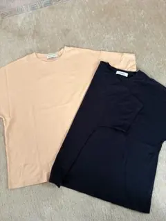 ebure エブール Tシャツ 2枚セット　オレンジ　黒のサムネイル